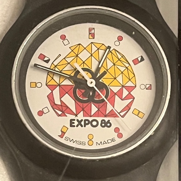 Vintage Women's Expo '86 Swatch Watch | NWT | Blue, Red, Black - Picture 5 of 5